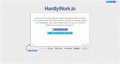 Desktop Screenshot of hardlywork.in